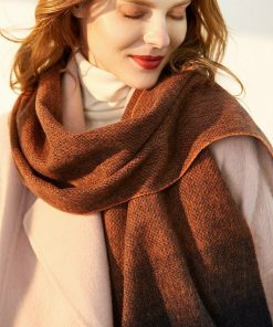 100% Lambswool Two Tones Winter Scarves (0063)