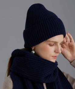 100% Wool Knitted Winter Hat 2211