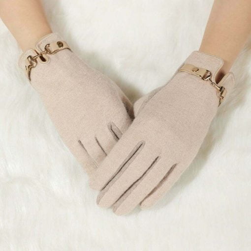 Ladies Gloves Cashmere DY040 (Copy) - Beige