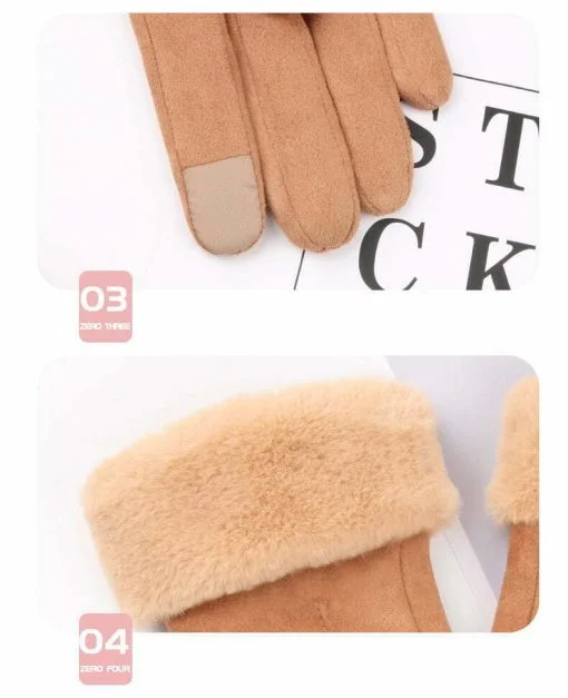 Ladies Gloves Fleece Lined  E003
