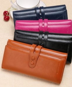 100% full leather Ladies Purses 8007