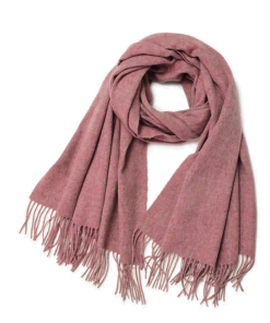 100% Lambwool Winter Plain Scarf (0030) - Pink