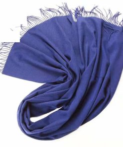 100% Lambwool Winter Plain Scarf (0030) - Royal Blue