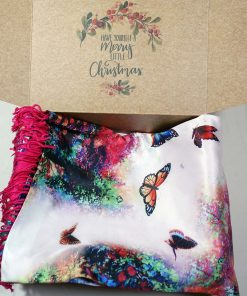 Christmas Gift Box Two Sided Cashmere & Silk Wrap 001