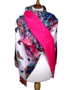 Christmas Gift Box Two Sided Cashmere & Silk Wrap 001