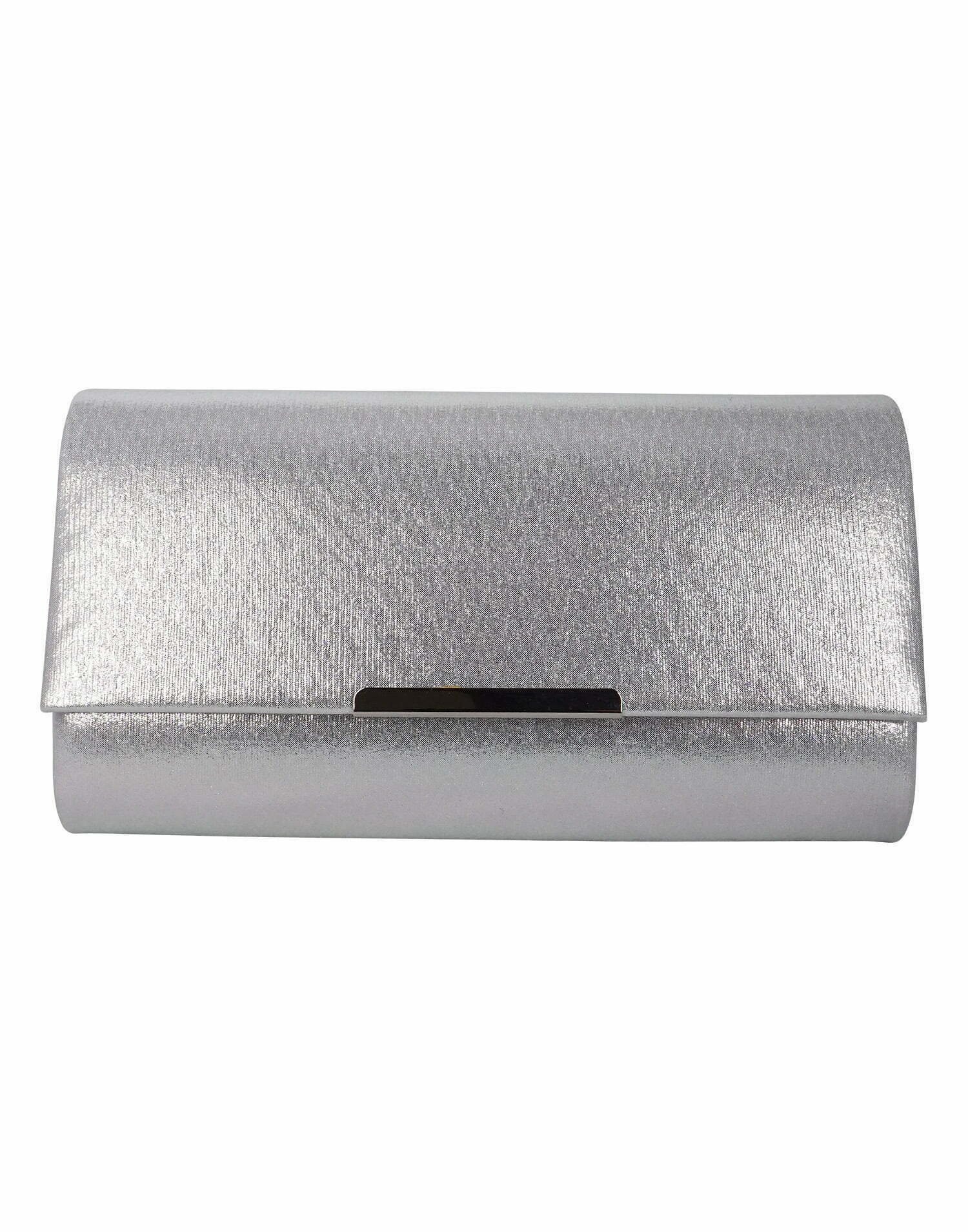 Clutch Bag Flap Envelope bag FLY1 - Silver