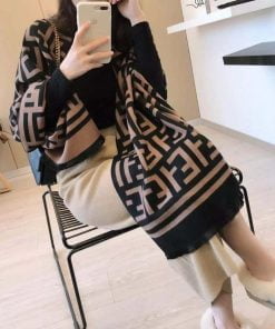 Designer Inspired F Print Scarf (D010)