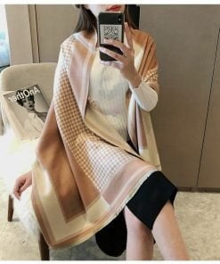 Designer Inspired H print Scarf D009