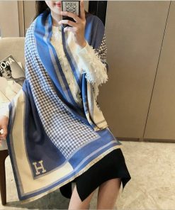 Designer Inspired H print Scarf D009
