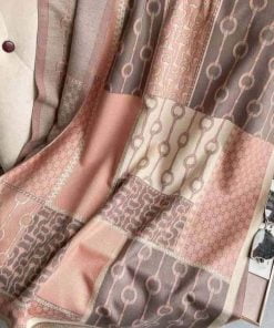 Designer Inspired print Scarf D036 - Pink