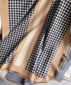 Designer Inspired print Scarf D039 - Beige