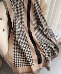 Designer Inspired print Scarf D039 - Camel