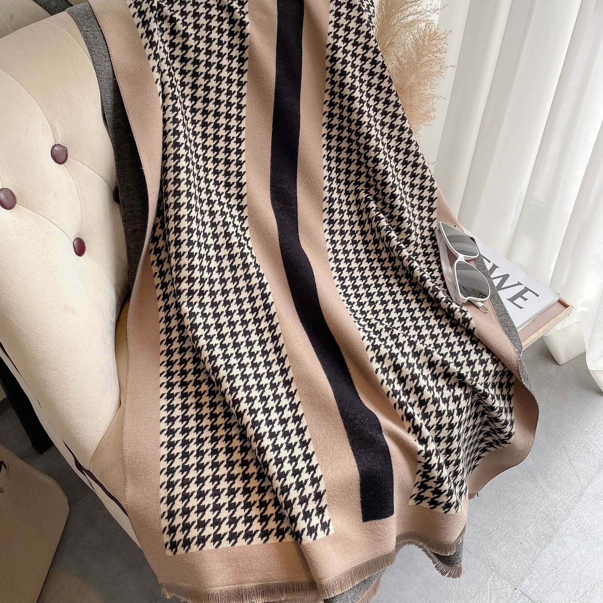Designer Inspired print Scarf D039 - Camel