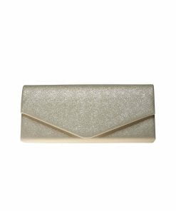 Glitter Clutch Bag Flap Envelope bag FLY3 - Gold