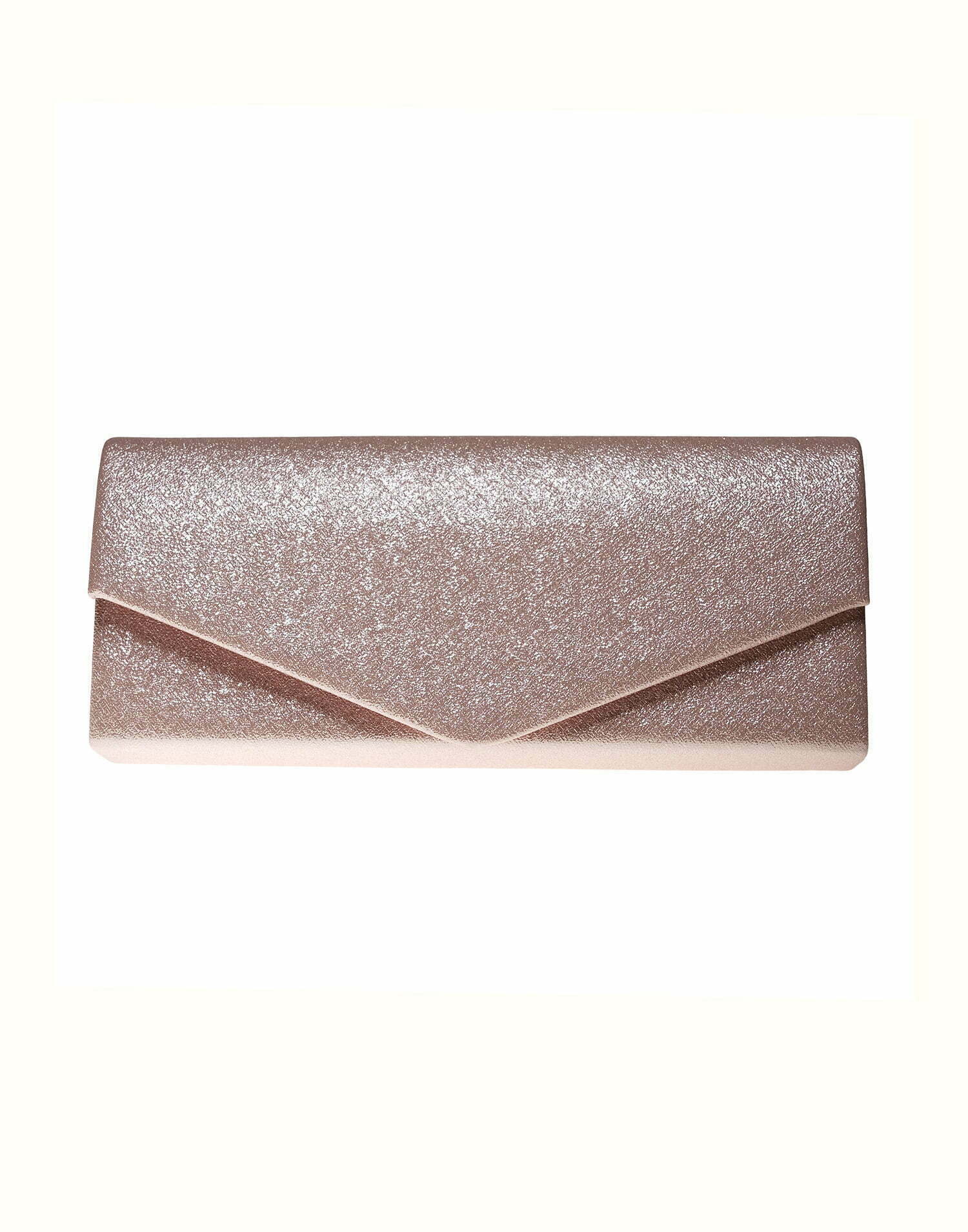 Glitter Clutch Bag Flap Envelope bag FLY3 - Pink
