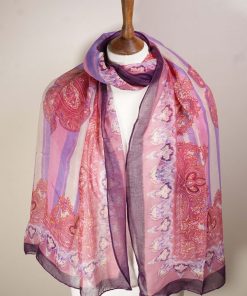 Printed Scarf B018 - Pink