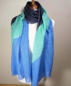 Printed Scarf C005 - Blue